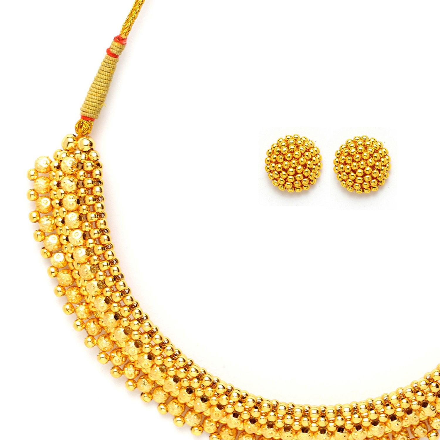 Panash Gold Plated Hand Crafted Jewellery Set Buy Panash Gold Plated