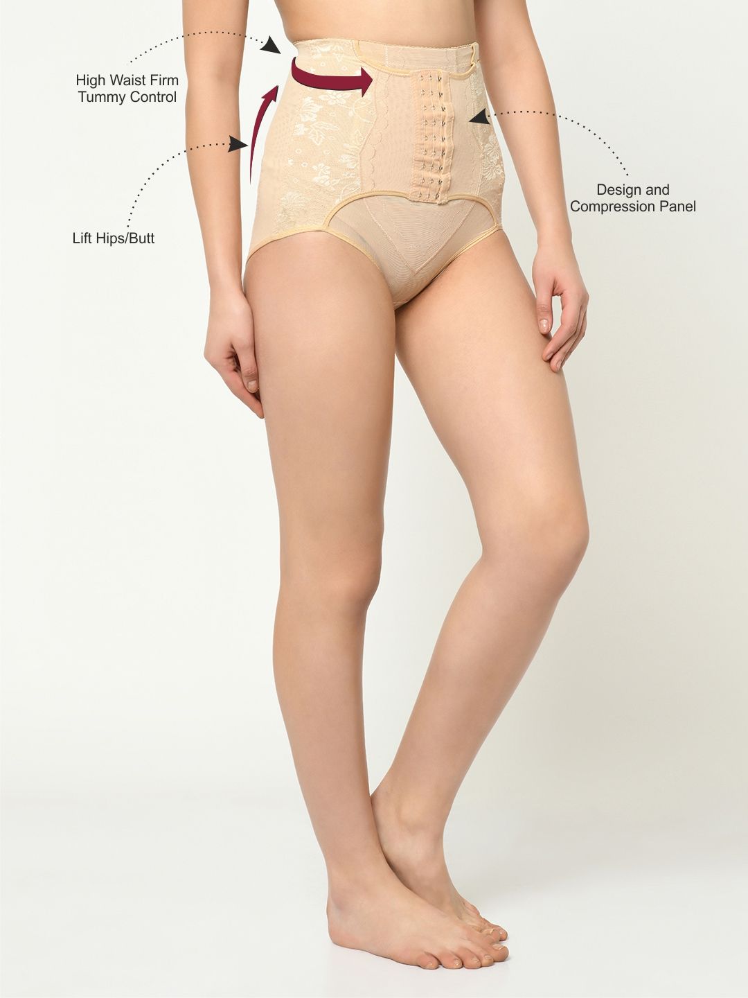 Da Intimo Hi Waist Tummy Control Shaper Panties Nude Buy Da Intimo