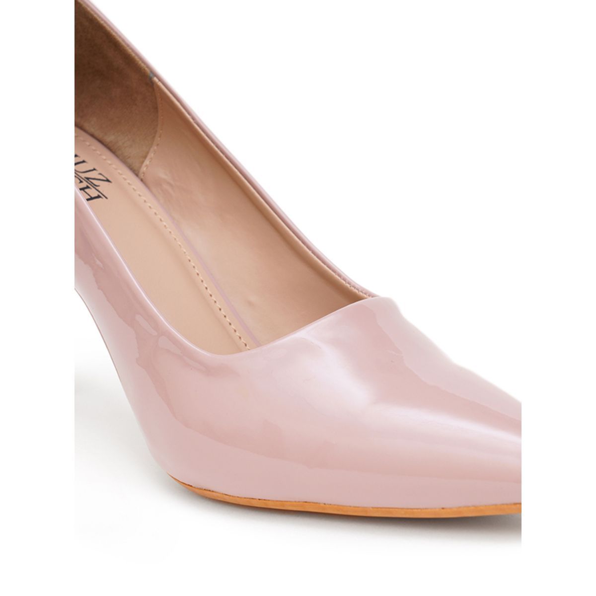 Buy SHUZ TOUCH Solid Nude Stiletto Pumps Online