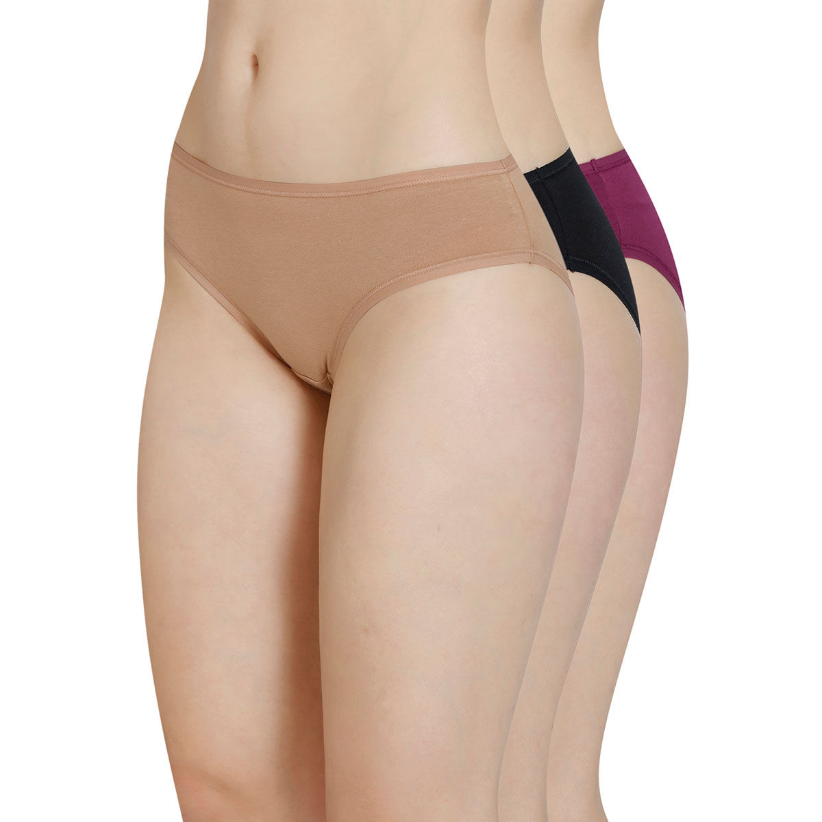 Amante Solid Low Rise Bikini Pack Of Multi Color Buy Amante Solid