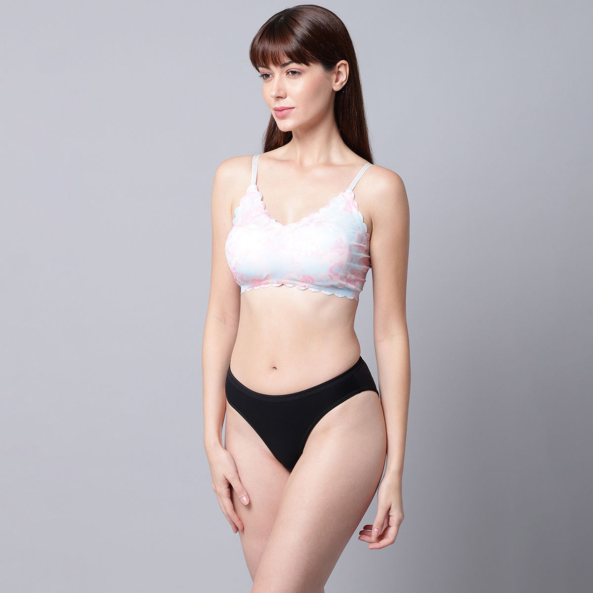 Buy Prettycat Summer Casual Bralette Bra Panty Lingerie Set Multi Color