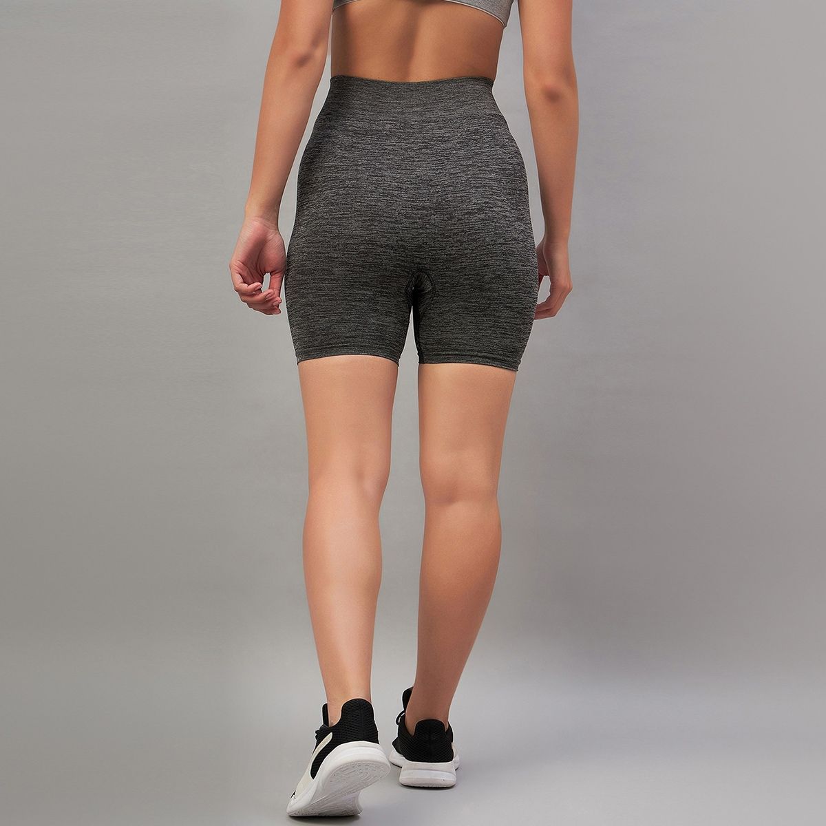 Buy C Airwear Women Skinny Fit Black Sports Short Online