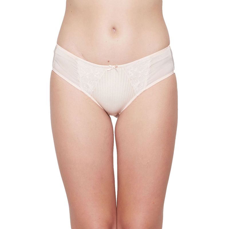 Buy Triumph Women Peony Charm Lace Detailed Everyday Midi Brief Nude