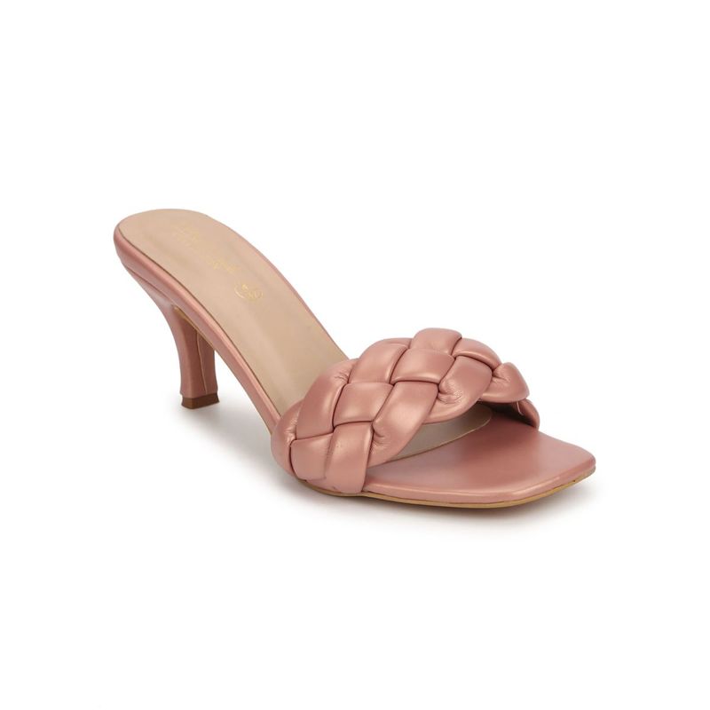 Buy Truffle Collection Nude Solid Heels Online