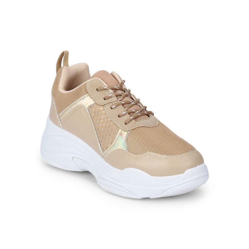 Truffle Collection Nude Multi Lace Up Sneakers Buy Truffle Collection