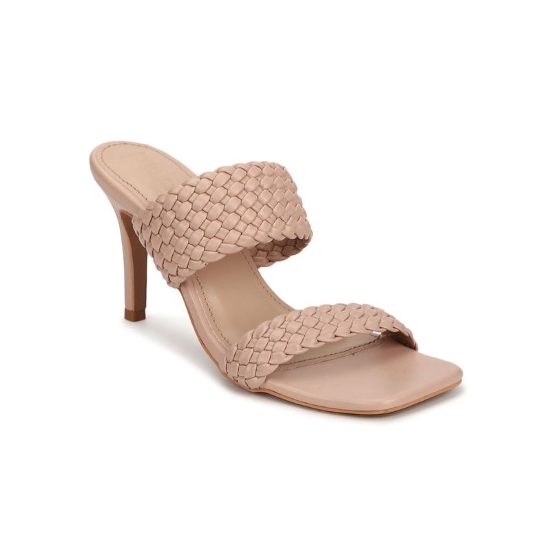 Buy Truffle Collection Nude Solid Heels Online