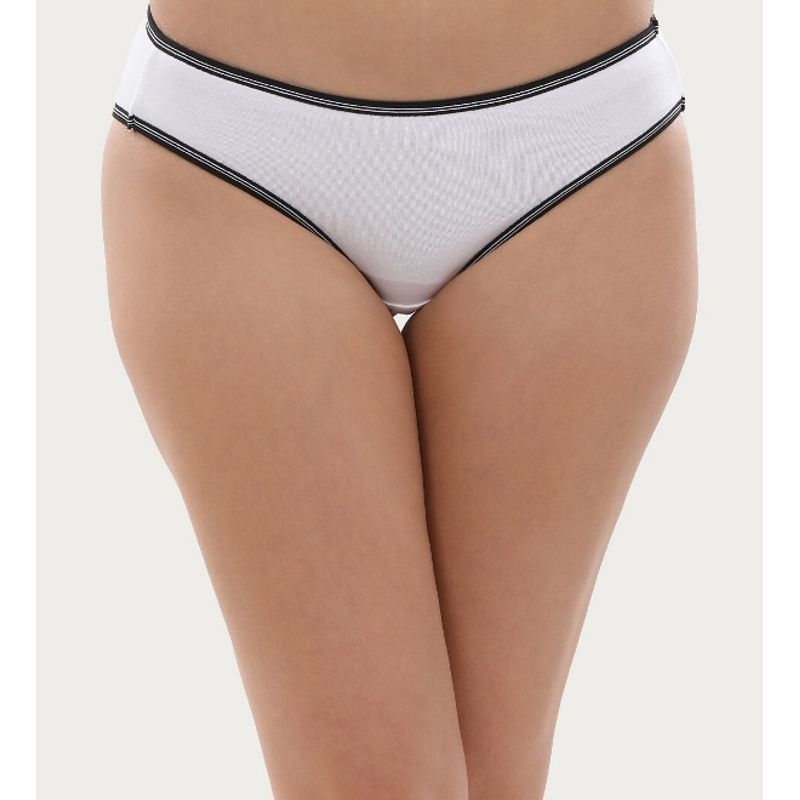 Buy Clovia Cotton Spandex Low Waist Outer Elastic Bikini Panty Online