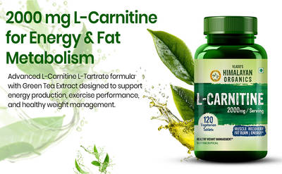 Buy Vlado's Himalayan Organics Vlado's L Carnitine Tablets(120 Tablets) Online