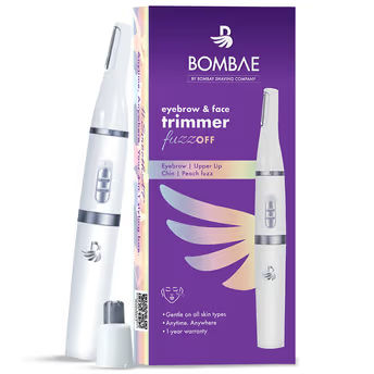 Bombae 4in1 Facial Hair Trimmer For Painfree Salon Smooth Eyebrows