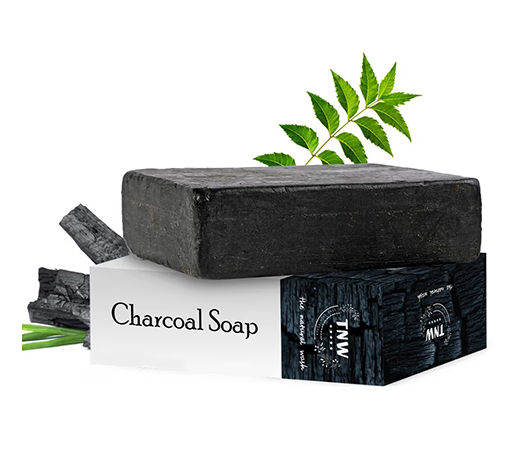 TNW The Natural Wash Handmade Charcoal Soap For Acne and Deep Cleansing