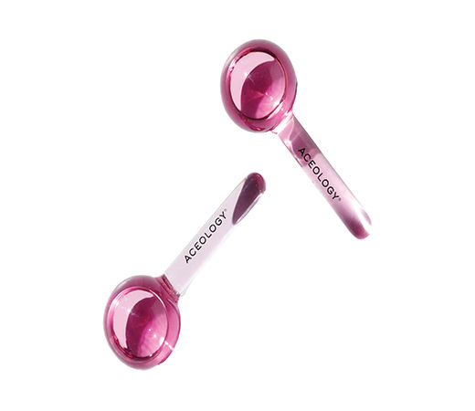 Aceology The Original Pink Ice Globe Facial Massager