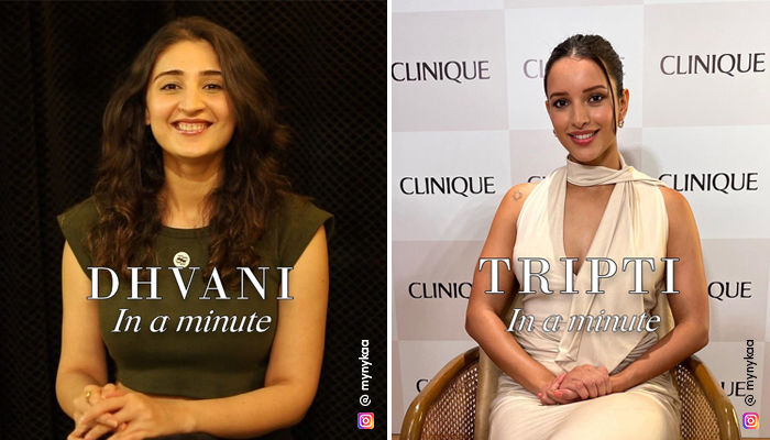 In A Minute Round-Up: Actress Tripti Dimri and Singer Dhvani Bhanushali Reveal Their Beauty Secrets