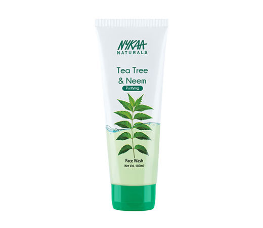 Nykaa Naturals Tea Tree & Neem Purifying Face Wash for Acne