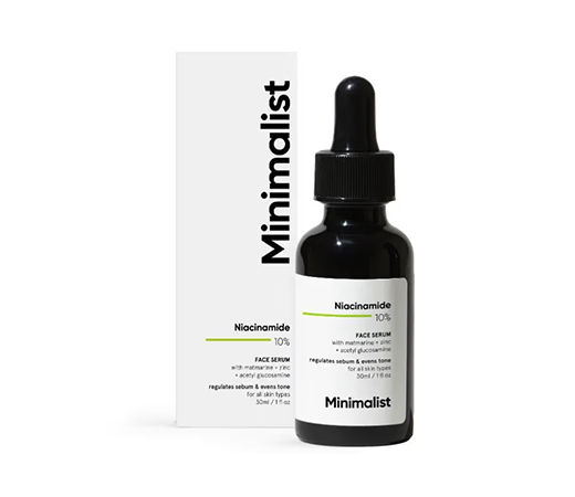 Minimalist 10% Niacinamide Face Serum With Matmarine + Zinc For Reducing Oil & Blemishes