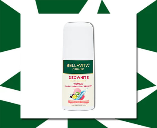 Bella Vita Organic DeoWhite Under Arm Skin Whitening Natural Roll On Deodorant Stick for Women