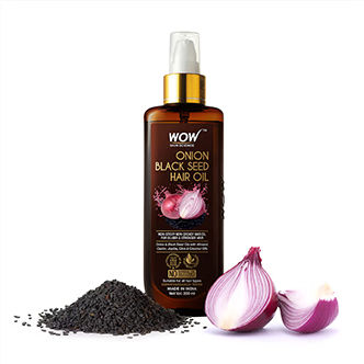 WOW Skin Science Onion & Collagen Hair Oil - Reduces Hairfall - Nourishes Scalp & Stimulates Roots
