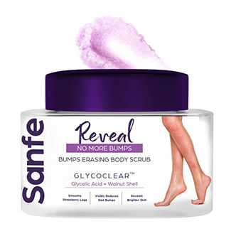 Sanfe Reveal No More Bumps Erasing Body Scrub For Rough, Tan & Strawberry Leg