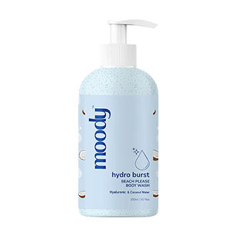 Moody 7D Hydro Burst Body Wash- Hyaluronic Acid, Deeply Cleanses Skin, Provides Instant Hydration
