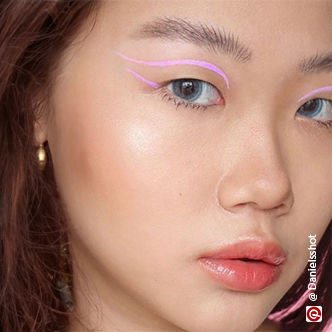 floating liner eye makeup look