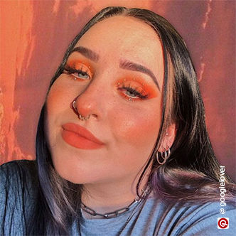 sunset inspired colourful eye makeup look