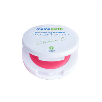 Mamaearth Nourishing Natural Lip Cheek & Eye Tint With Vitamin C & Beetroot