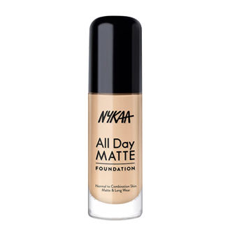 Nykaa All Day Matte Long Wear Liquid Foundation For Normal To Combination Skin