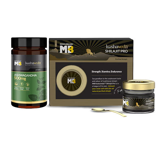 MuscleBlaze Koshaveda Ashwagandha And Shilajit Pro Combo