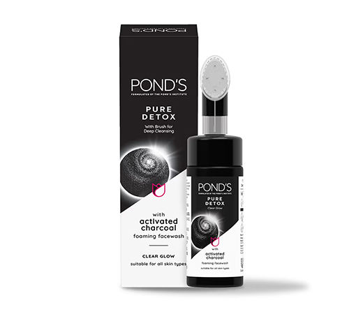 Ponds Pure Detox Foaming Brush Facewash