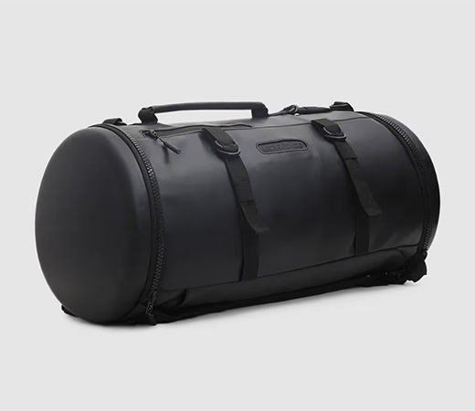 Jack & Jones Black Hard Shell PU Duffle Bag