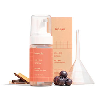 Biocule AHA + BHA Oil Clear Foaming Face Wash