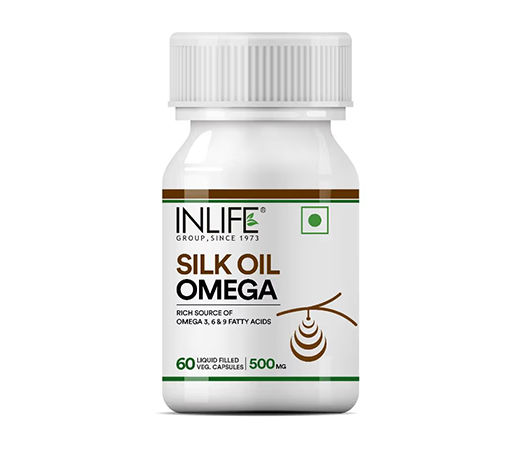 Inlife Silk Oil Veg Omega 500mg Capsules