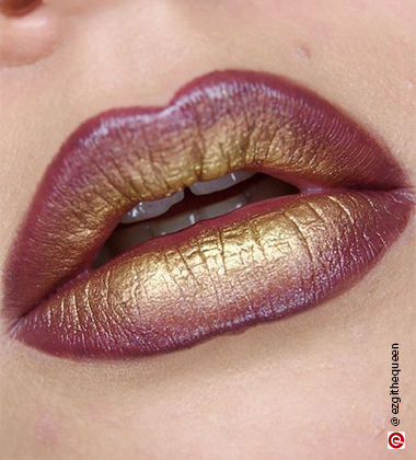 Nude-metallic lip
