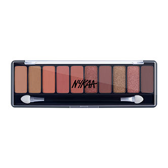 Eyes On Me! 10-in-1 Eyeshadow Palette - Beachside Peach, Nykaa Cosmetics