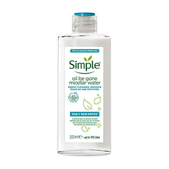 Simple Daily Skin Detox Oil Be Gone Micellar Water