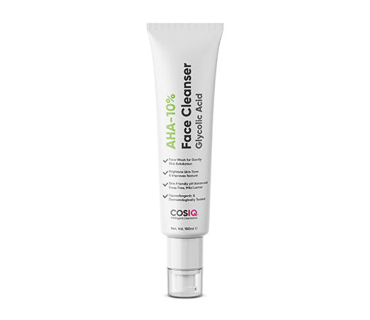 Cos-IQ AHA-10% Glycolic Acid Face Cleanser
