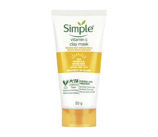 Simple Protect N Glow Vitamin C Brighten Clay Mask
