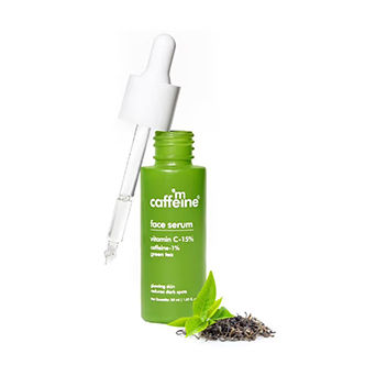 MCaffeine 15% Vitamin C Face Serum for Glowing Skin with Green Tea
