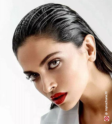 Deepika Padukone sporting a wet hair look