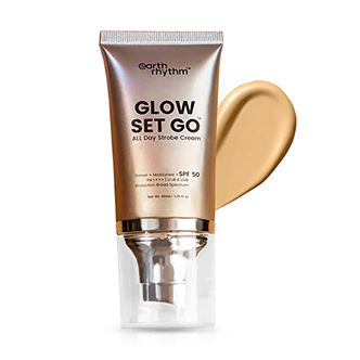 Earth Rhythm Glow Set Go All Day Strobe Creme Primer + Moisturiser + SPF 50 Pa++++ UVA & UVB - Golden Glow