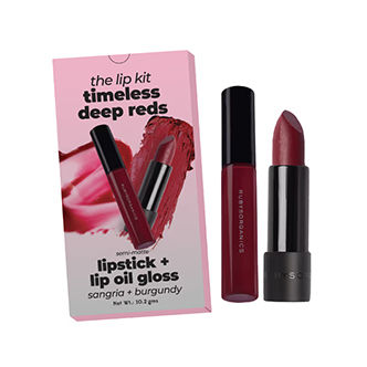 Ruby's Organics Timeless Deep Reds Lip Kit