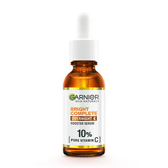 Garnier Bright Complete Vitamin C Night Serum 10% Pure Vitamin C to Repair & Brighten Skin
