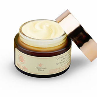 SoulTree Nourishing Cream - Saffron & Almond Oil with Natural Vitamin E