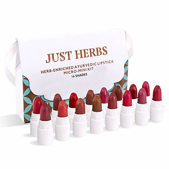 Just Herbs Ayurvedic Matte Lipstick Micro-Mini Trial Kit