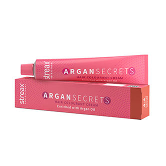 Streax Professional Argan Secrets Hair Colourant Cream - Copper Brown 4.4
