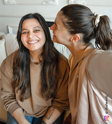 Shaheen Bhatt and Alia Bhatt
