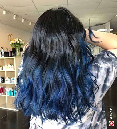 Blue Hair Highlights