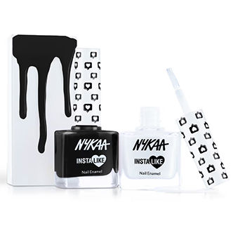 Nykaa Cosmetics Nail Enamel - Black Friday + Full Moon