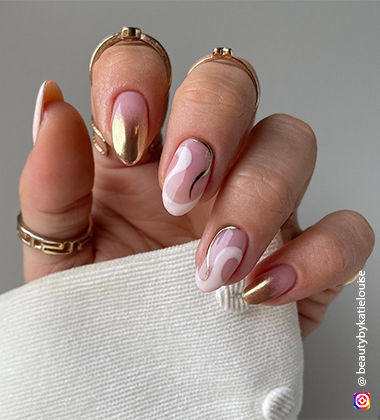 Chrome Ombré and Swirls