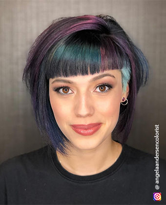 bob cut hairstyle with straight bang bobs