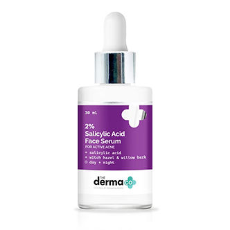 The Derma Co. 2% Salicylic Acid Serum for Face for Active Acne with Witch Hazel
